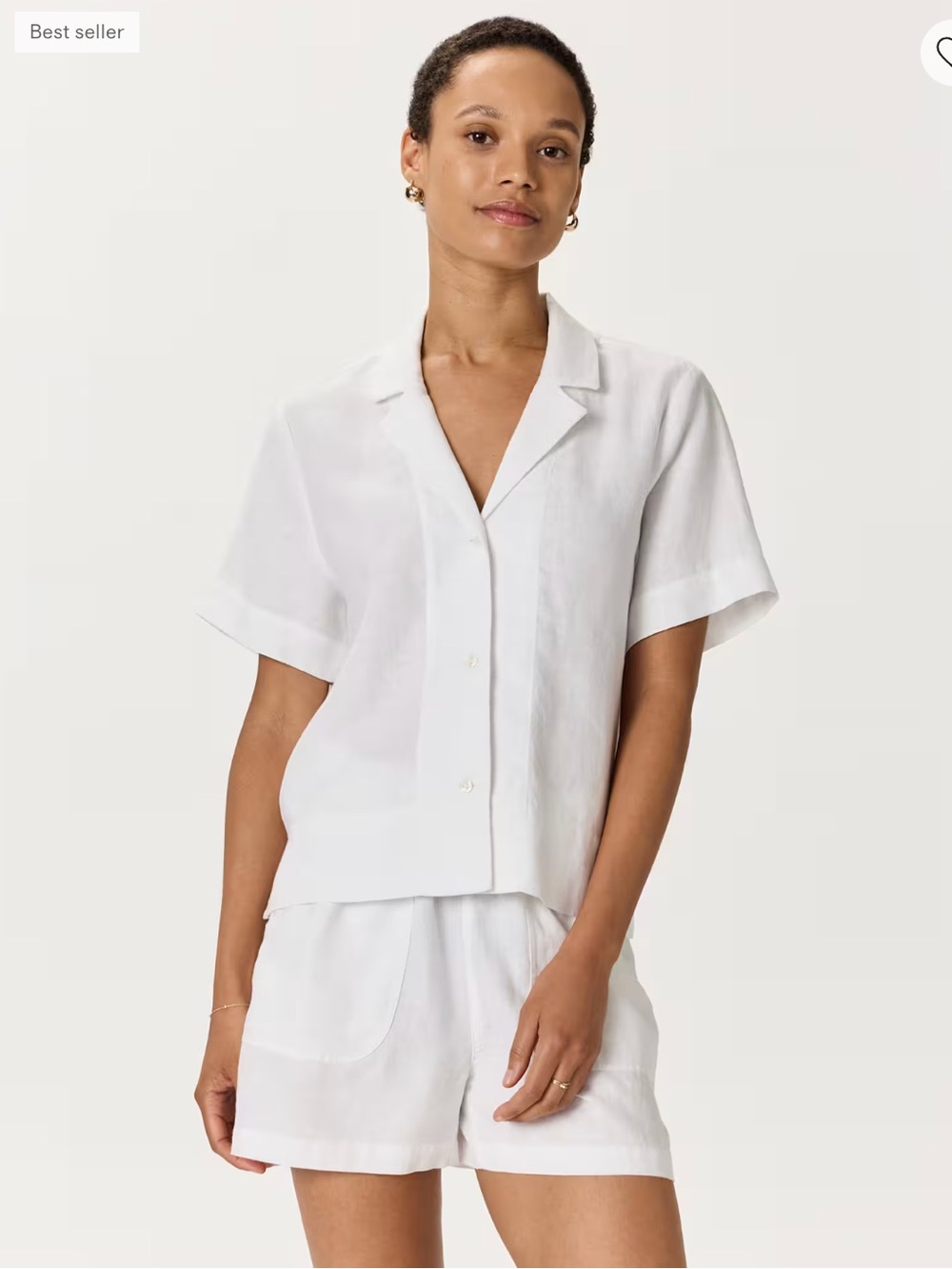 Quince 100% European Linen Short Sleeve Shirt